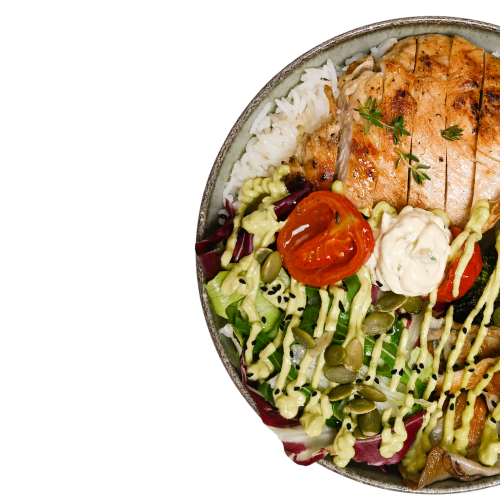 izgara-tavuk-basmati-pilavli-kase